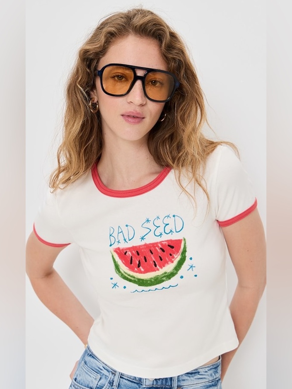NEW! Mother Denim Bad Seed Tee, XS